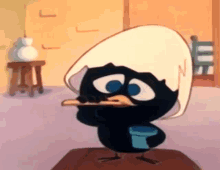 Gif animé de Caliméro mechant